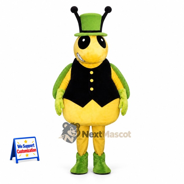 Bee Mascot Costume - Green Top Hat