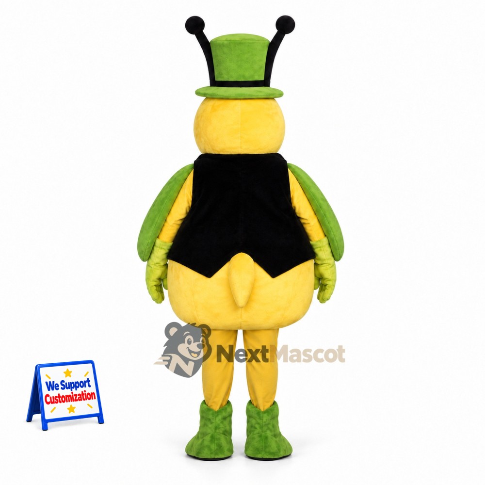 Bee Mascot Costume - Green Top Hat Bee Mascot Costume - Green Top Hat