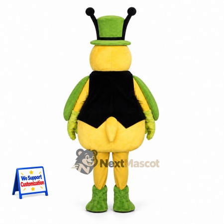 Bee Mascot Costume - Green Top Hat Bee Mascot Costume - Green Top Hat