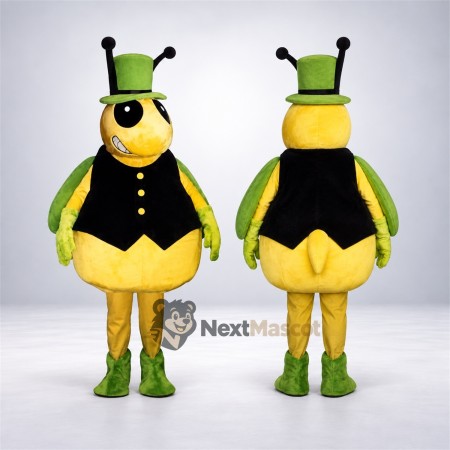 Bee Mascot Costume - Green Top Hat Bee Mascot Costume - Green Top Hat