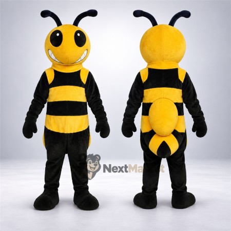Bee Mascot Costume - Yellow, Orange Antennae Bee Mascot Costume - Yellow, Orange Antennae