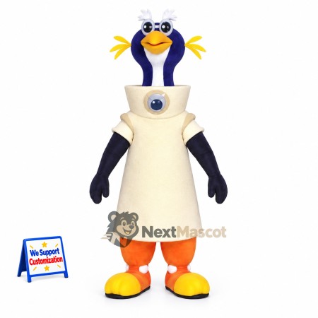 Roadrunner Mascot Costume - Cream Dress Roadrunner Mascot Costume - Cream Dress