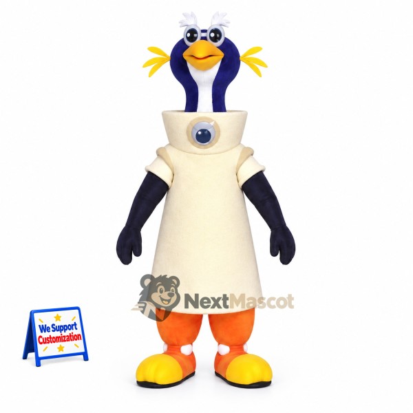 Roadrunner Mascot Costume - Cream Dress