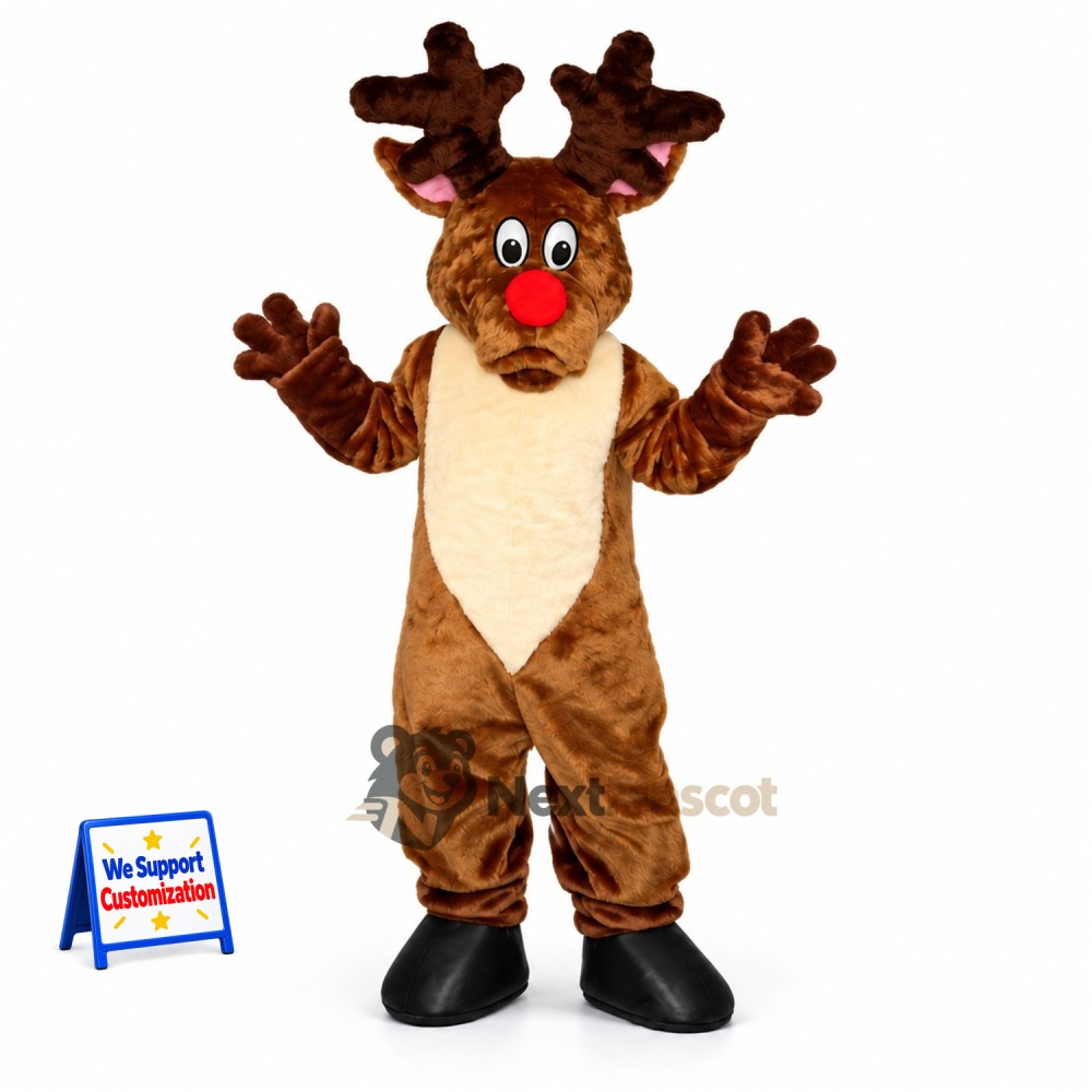 Reindeer Mascot Costume - Brown