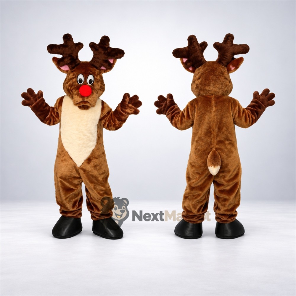 Reindeer Mascot Costume - Brown