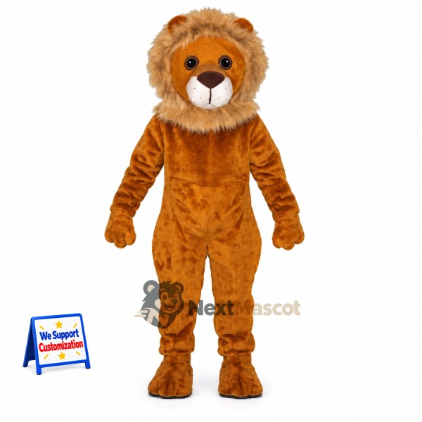 Lion Mascot Costume - Brown for Community Events