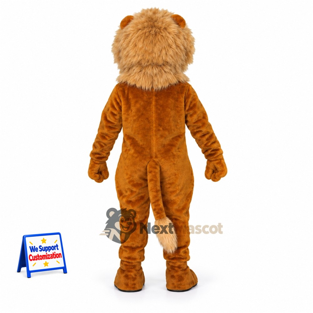 Lion Mascot Costume - Brown for Community Events Lion Mascot Costume - Brown for Community Events