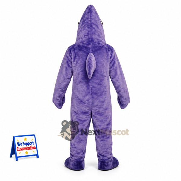 Shark Mascot Costume - Purple