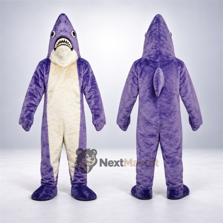 Shark Mascot Costume - Purple Shark Mascot Costume - Purple