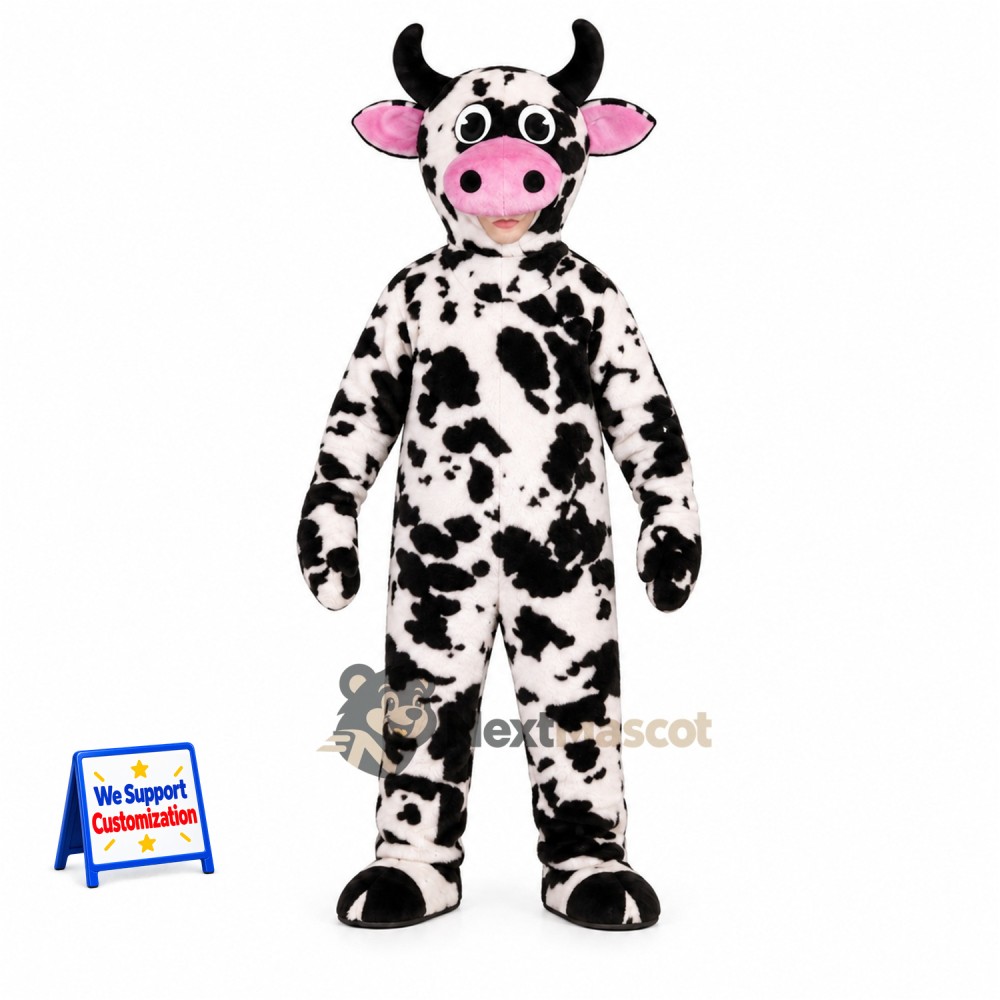 Cow Mascot Costume - Spotted for Stage Shows Cow Mascot Costume - Spotted for Stage Shows