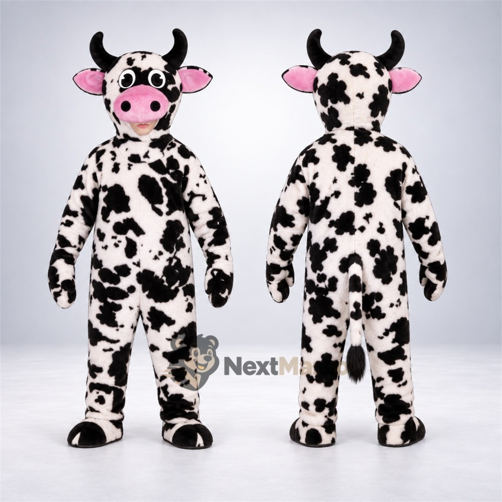 Cow Mascot Costume - Spotted for Stage Shows Cow Mascot Costume - Spotted for Stage Shows