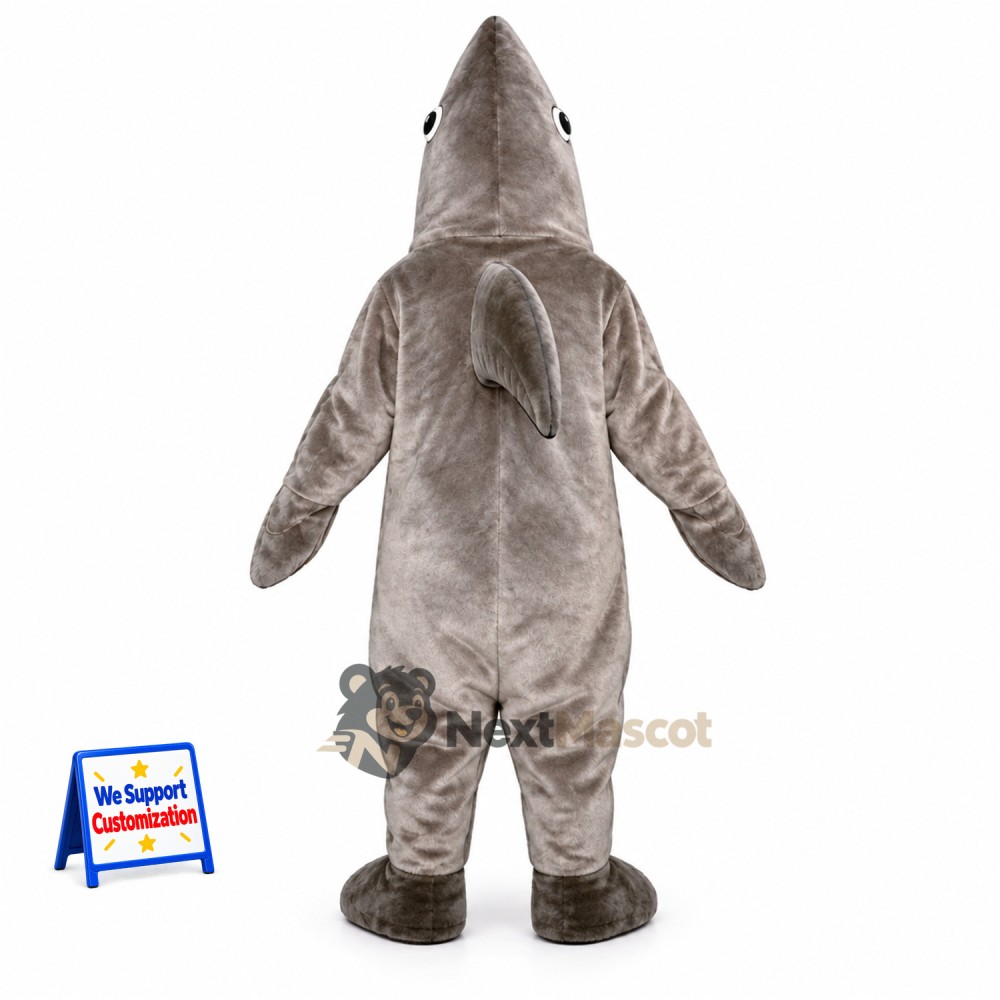 Shark Mascot Costume - Gray for Community Events Shark Mascot Costume - Gray for Community Events