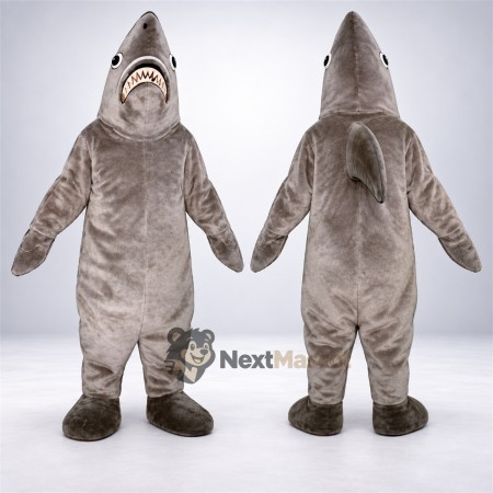 Shark Mascot Costume - Gray for Community Events Shark Mascot Costume - Gray for Community Events