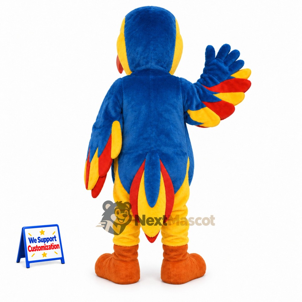 Parrot Mascot Costume - Blue and Yellow for Parades Parrot Mascot Costume - Blue and Yellow for Parades