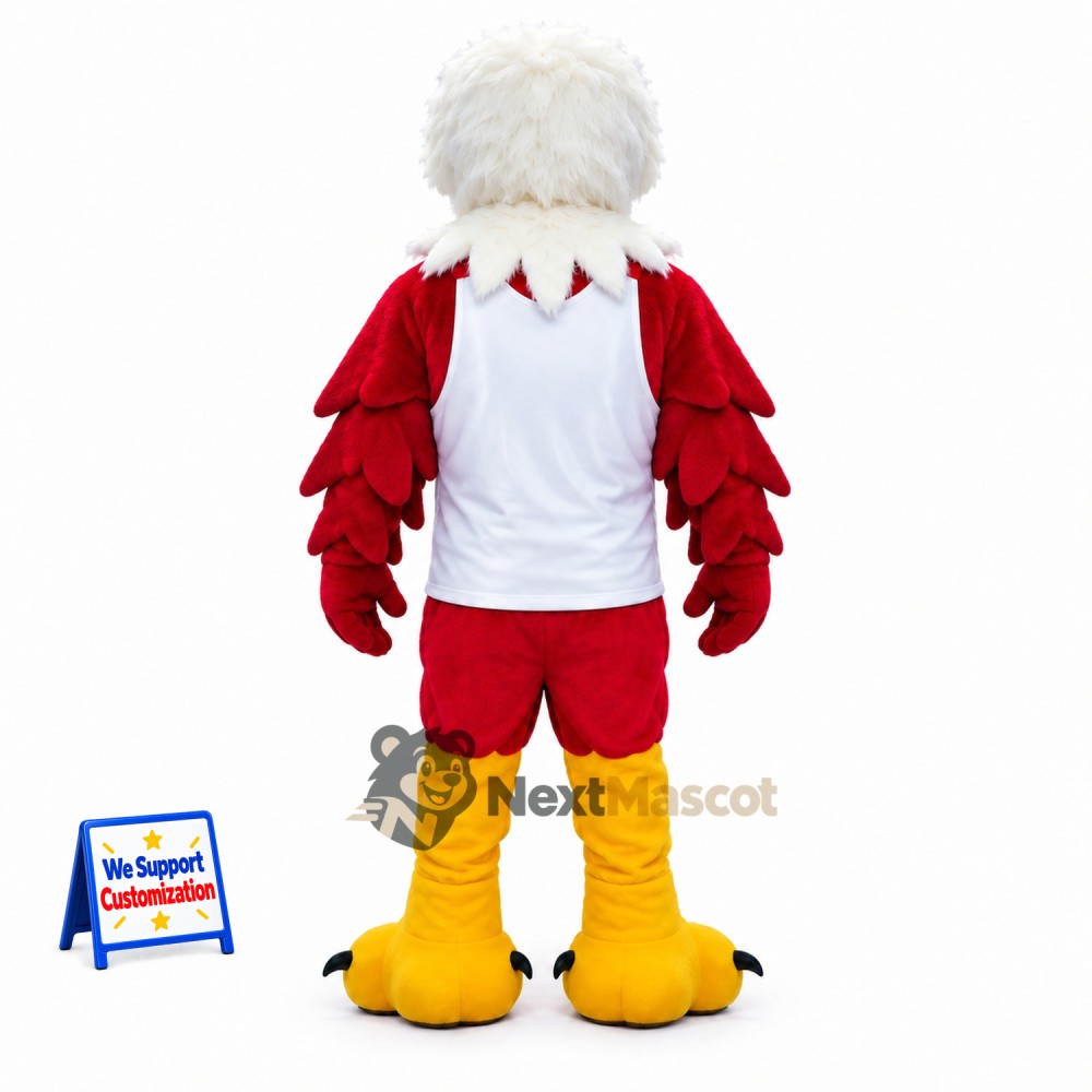 Eagle Mascot Costume - Red for Parades Eagle Mascot Costume - Red for Parades