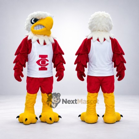 Eagle Mascot Costume - Red for Parades Eagle Mascot Costume - Red for Parades