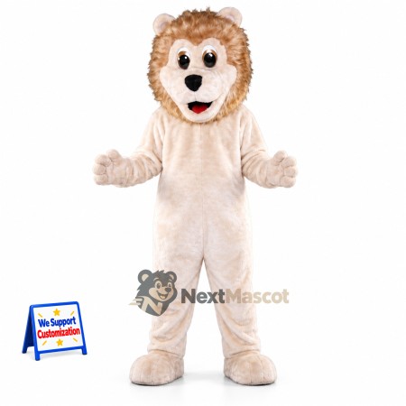Lion Mascot Costume - Tan for School Events Lion Mascot Costume - Tan for School Events
