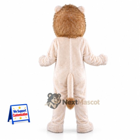 Lion Mascot Costume - Tan for School Events Lion Mascot Costume - Tan for School Events