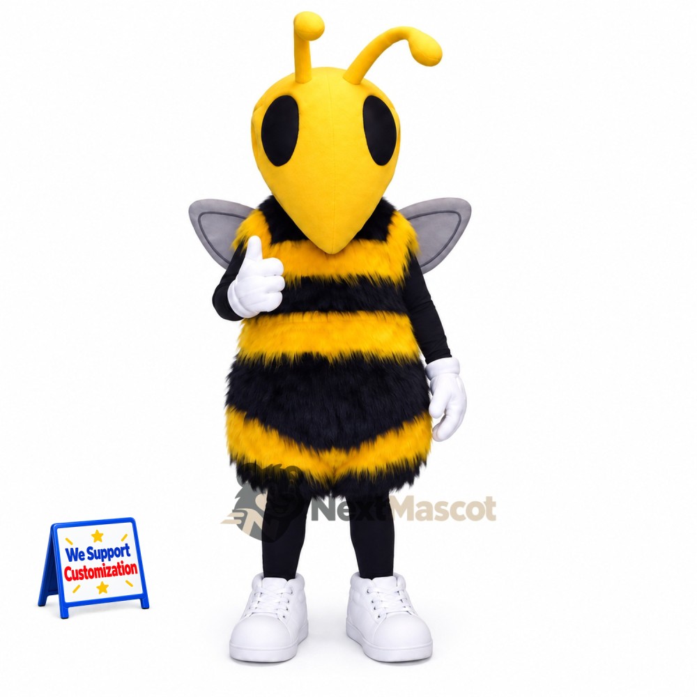 Wasp Mascot Costume - Yellow for School Events Wasp Mascot Costume - Yellow for School Events