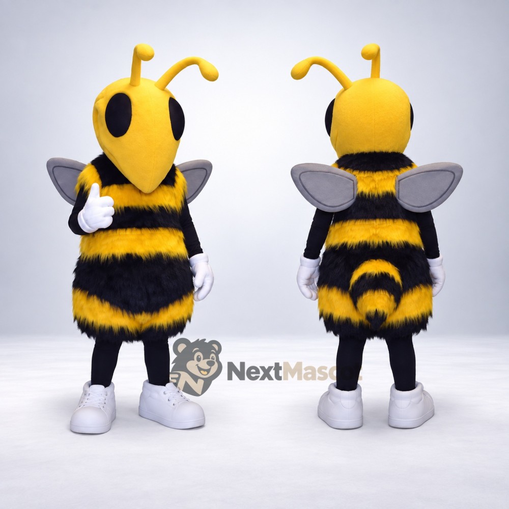 Wasp Mascot Costume - Yellow for School Events Wasp Mascot Costume - Yellow for School Events