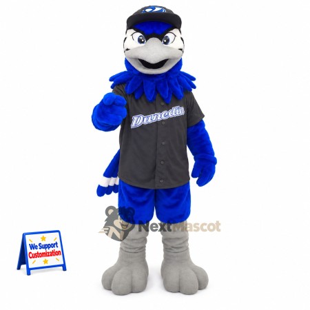 Blue Jay Mascot Costume - Navy Shirt and Cap Blue Jay Mascot Costume - Navy Shirt and Cap