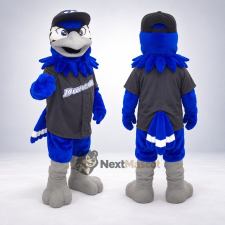 Blue Jay Mascot Costume - Navy Shirt and Cap Blue Jay Mascot Costume - Navy Shirt and Cap