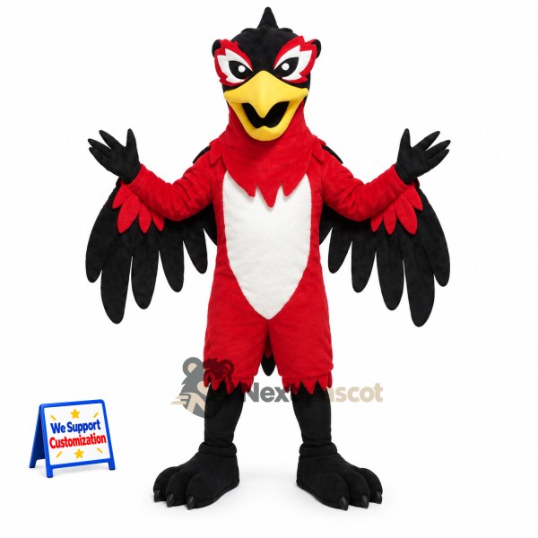 Woodpecker Mascot Costume - Red for Parades