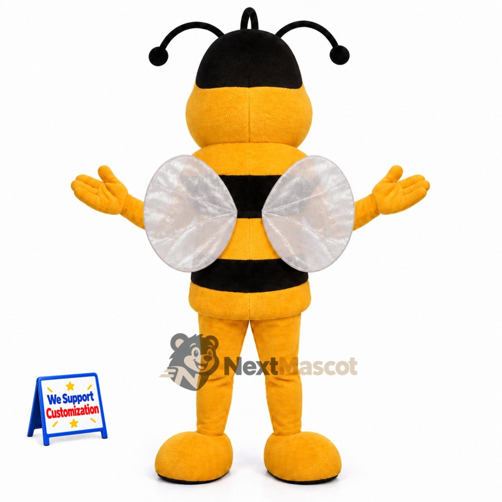 Bee Mascot Costume - White Wings Bee Mascot Costume - White Wings