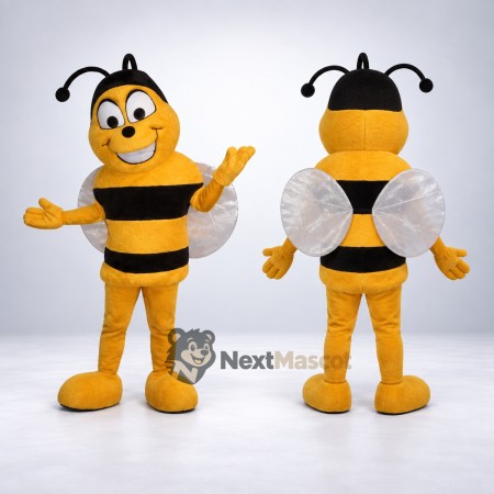 Bee Mascot Costume - White Wings Bee Mascot Costume - White Wings
