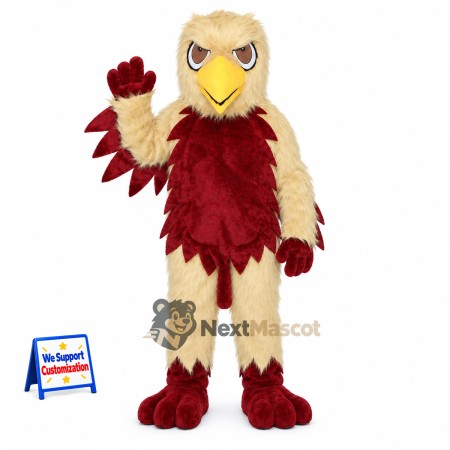 Eagle Mascot Costume - Red for School Events Eagle Mascot Costume - Red for School Events