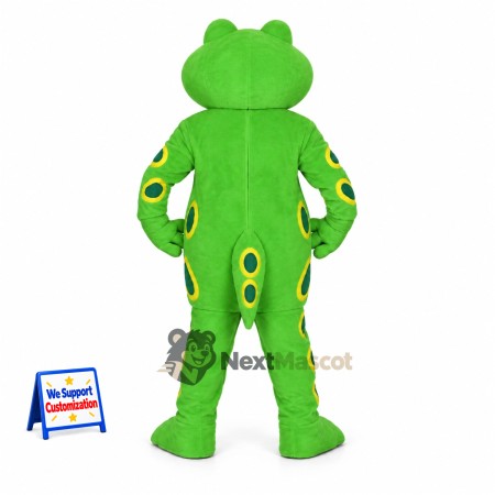 Frog Mascot Costume - Green, Spotted Arms Frog Mascot Costume - Green, Spotted Arms