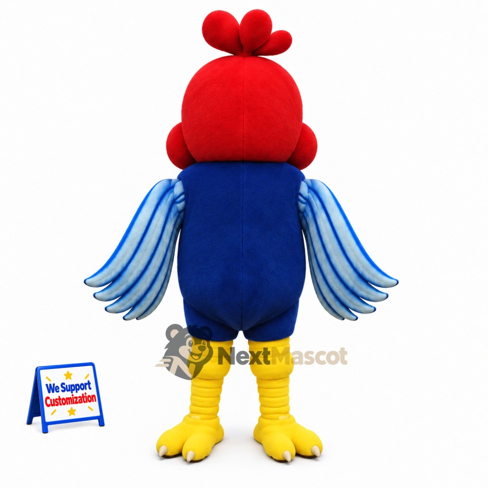 Rooster Mascot Costume - Blue Rooster Mascot Costume - Blue