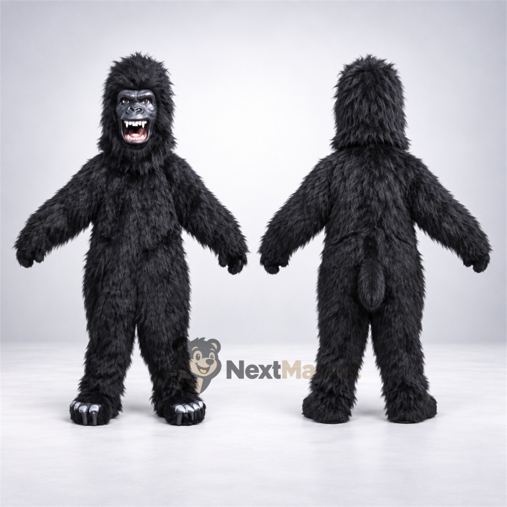 Gorilla Mascot Costume - Black for Carnivals Gorilla Mascot Costume - Black for Carnivals