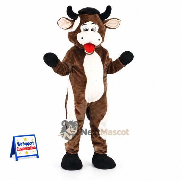 Cow Mascot Costume - Brown
