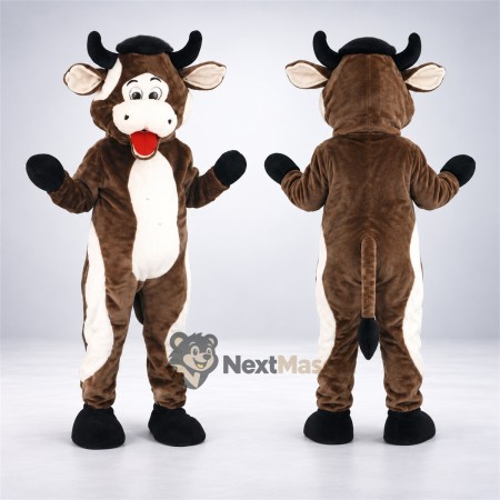 Cow Mascot Costume - Brown Cow Mascot Costume - Brown
