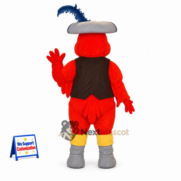 Parrot Mascot Costume - Pirate Style for School Events Parrot Mascot Costume - Pirate Style for School Events