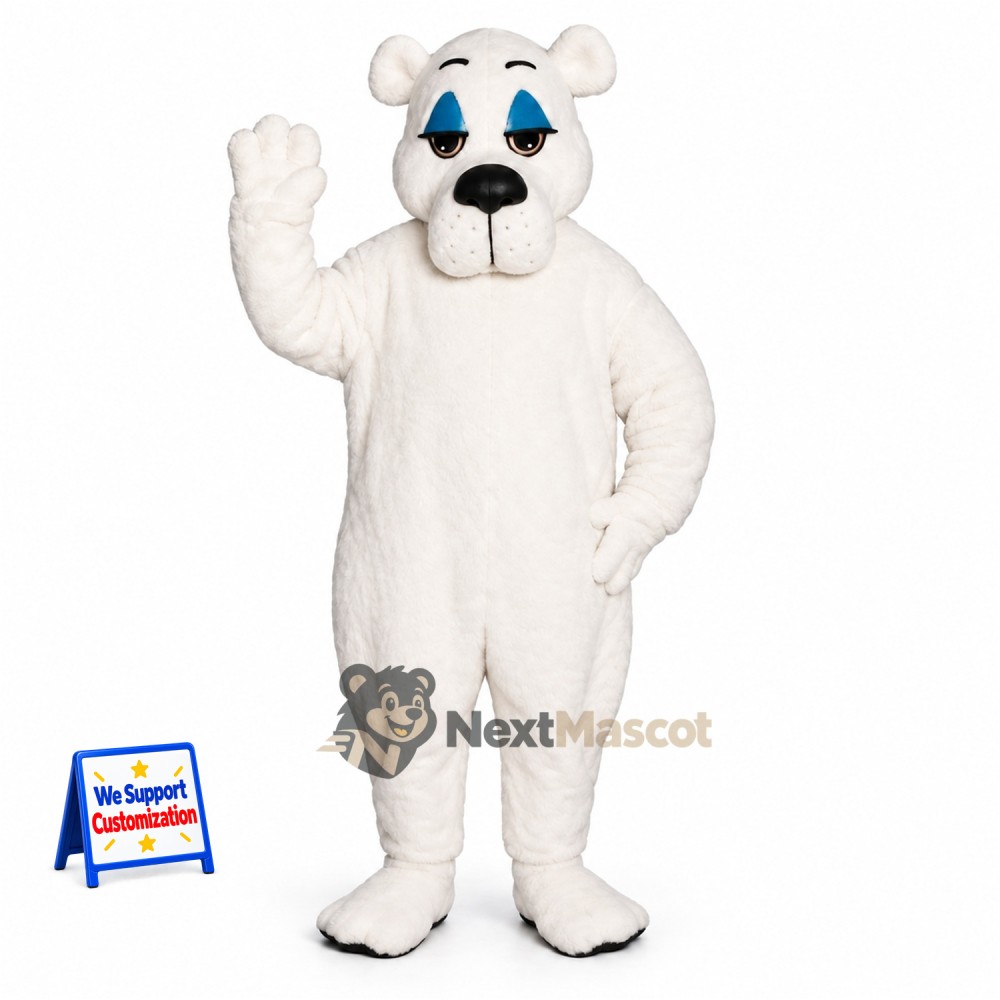 Bear Mascot Costume - White for School Spirit Bear Mascot Costume - White for School Spirit