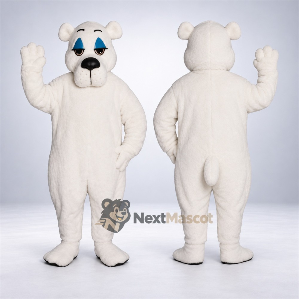 Bear Mascot Costume - White for School Spirit Bear Mascot Costume - White for School Spirit