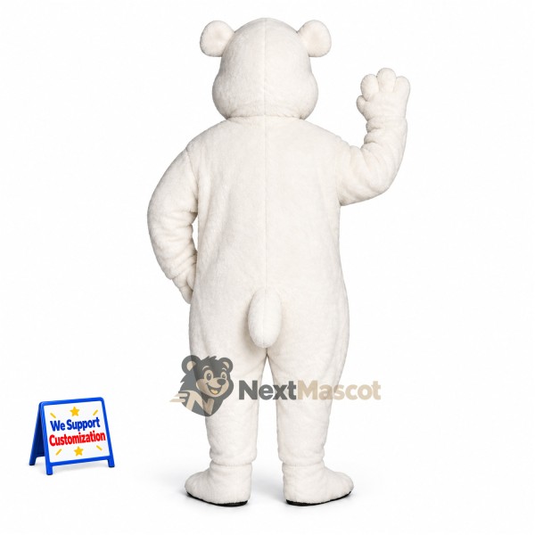 Bear Mascot Costume - White for School Spirit Bear Mascot Costume - White for School Spirit