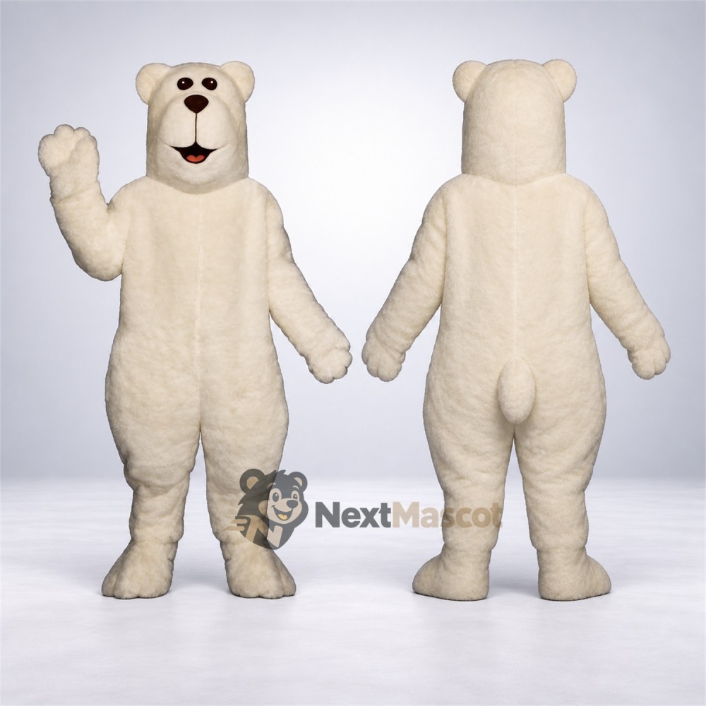 Bear Mascot Costume - White for Pep Rallies Bear Mascot Costume - White for Pep Rallies