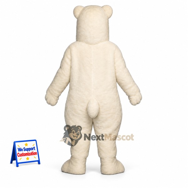 Bear Mascot Costume - White for Pep Rallies