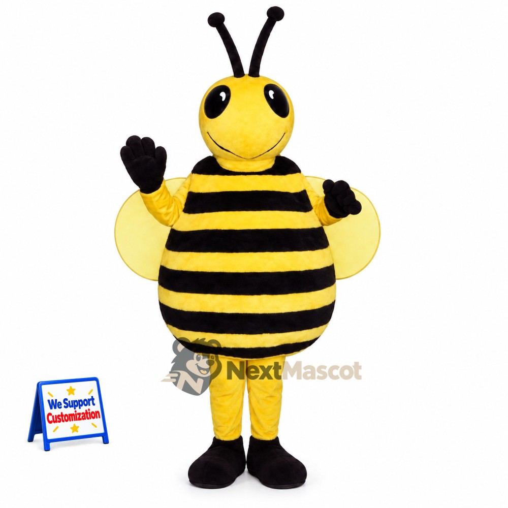 Bee Mascot Costume - Yellow Wings Bee Mascot Costume - Yellow Wings
