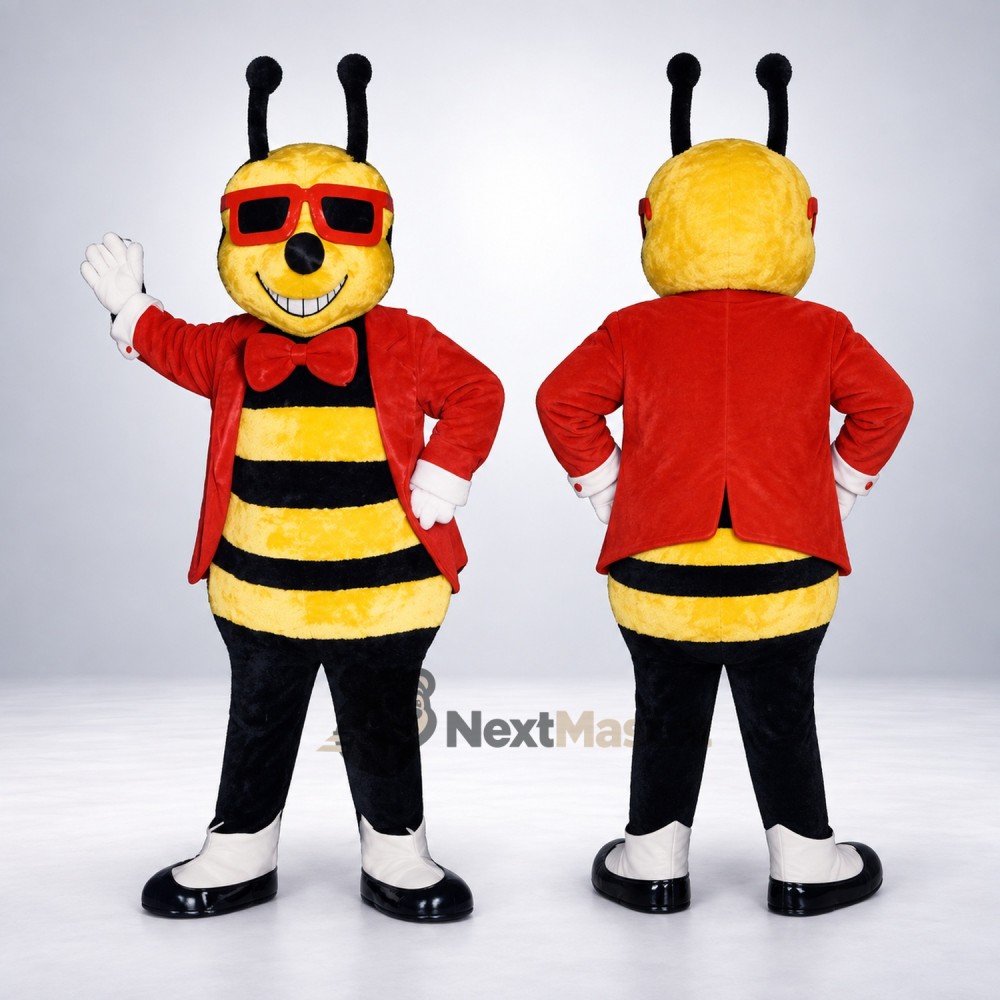 Bee Mascot Costume - Red Jacket Bee Mascot Costume - Red Jacket
