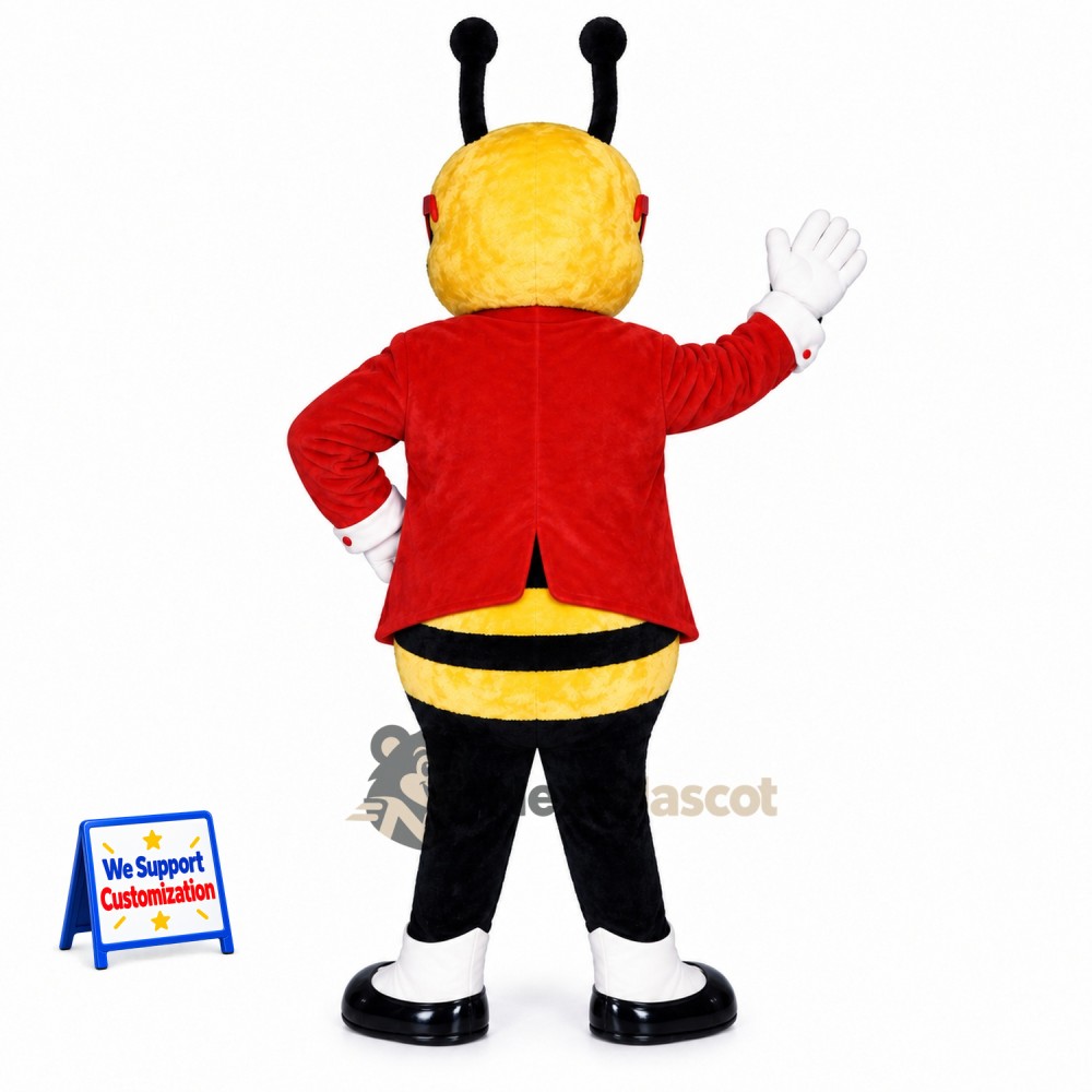 Bee Mascot Costume - Red Jacket Bee Mascot Costume - Red Jacket