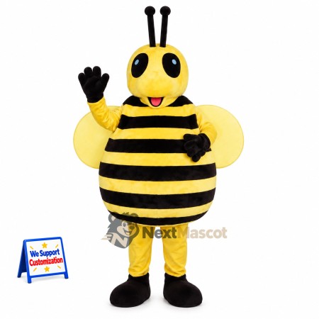 Bee Mascot Costume - Yellow Wings for Garden Events Bee Mascot Costume - Yellow Wings for Garden Events