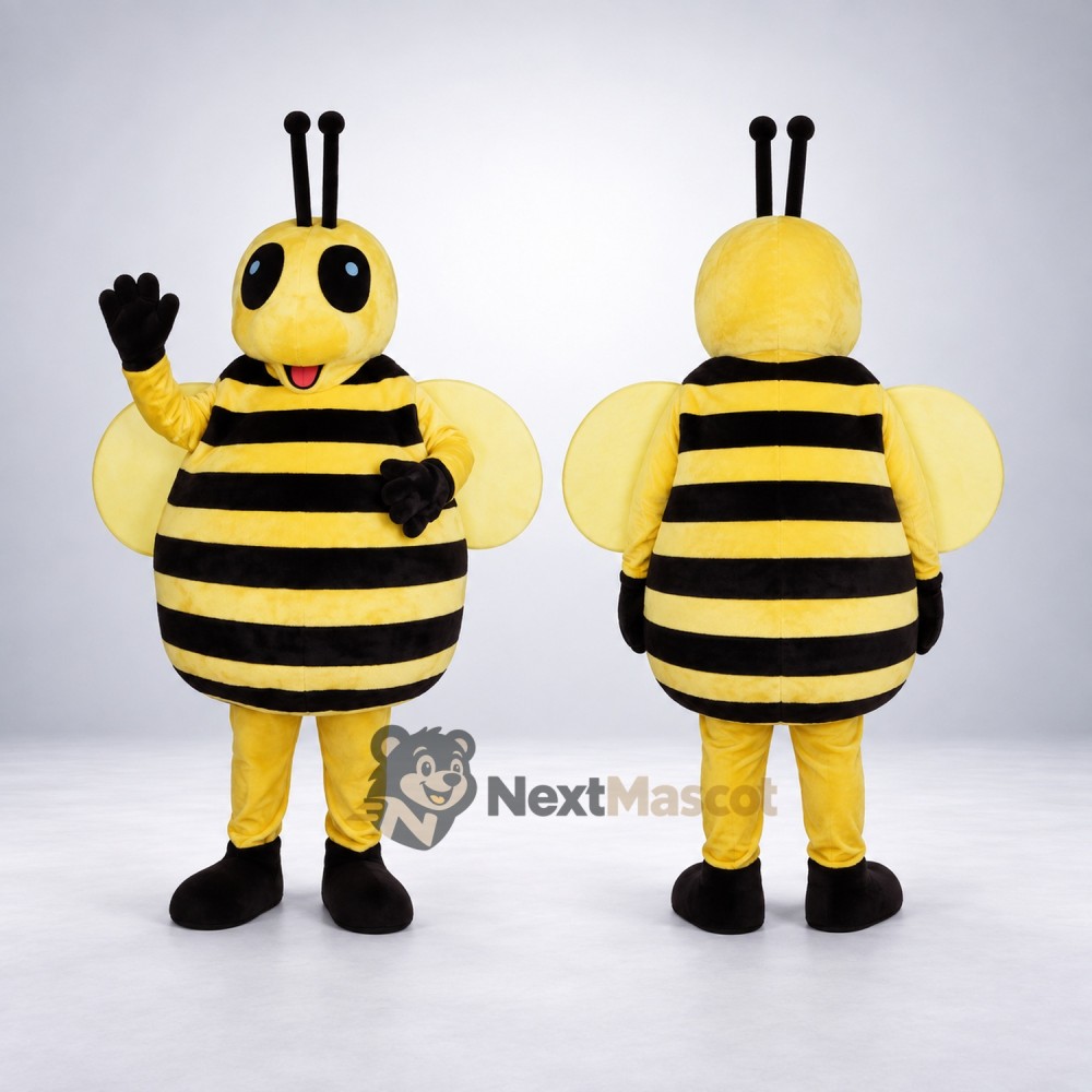 Bee Mascot Costume - Yellow Wings for Garden Events Bee Mascot Costume - Yellow Wings for Garden Events