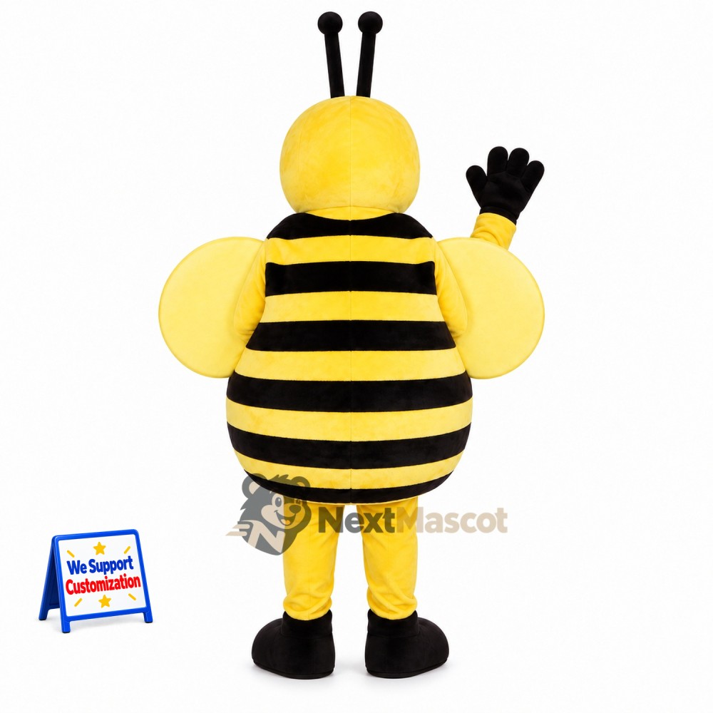 Bee Mascot Costume - Yellow Wings for Garden Events Bee Mascot Costume - Yellow Wings for Garden Events
