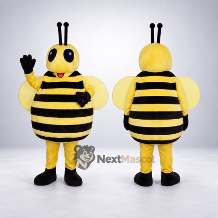 Bee Mascot Costume - Yellow Wings for Garden Events Bee Mascot Costume - Yellow Wings for Garden Events