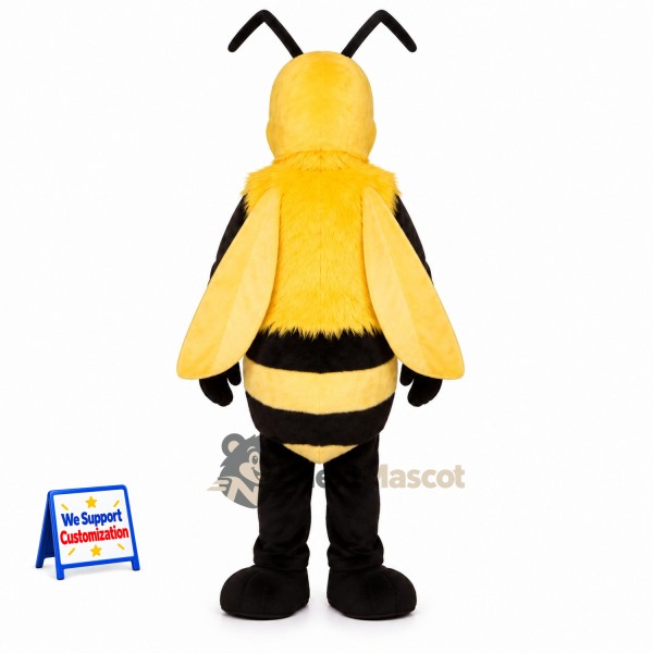 Bee Mascot Costume - Yellow, Angular Antennae Bee Mascot Costume - Yellow, Angular Antennae