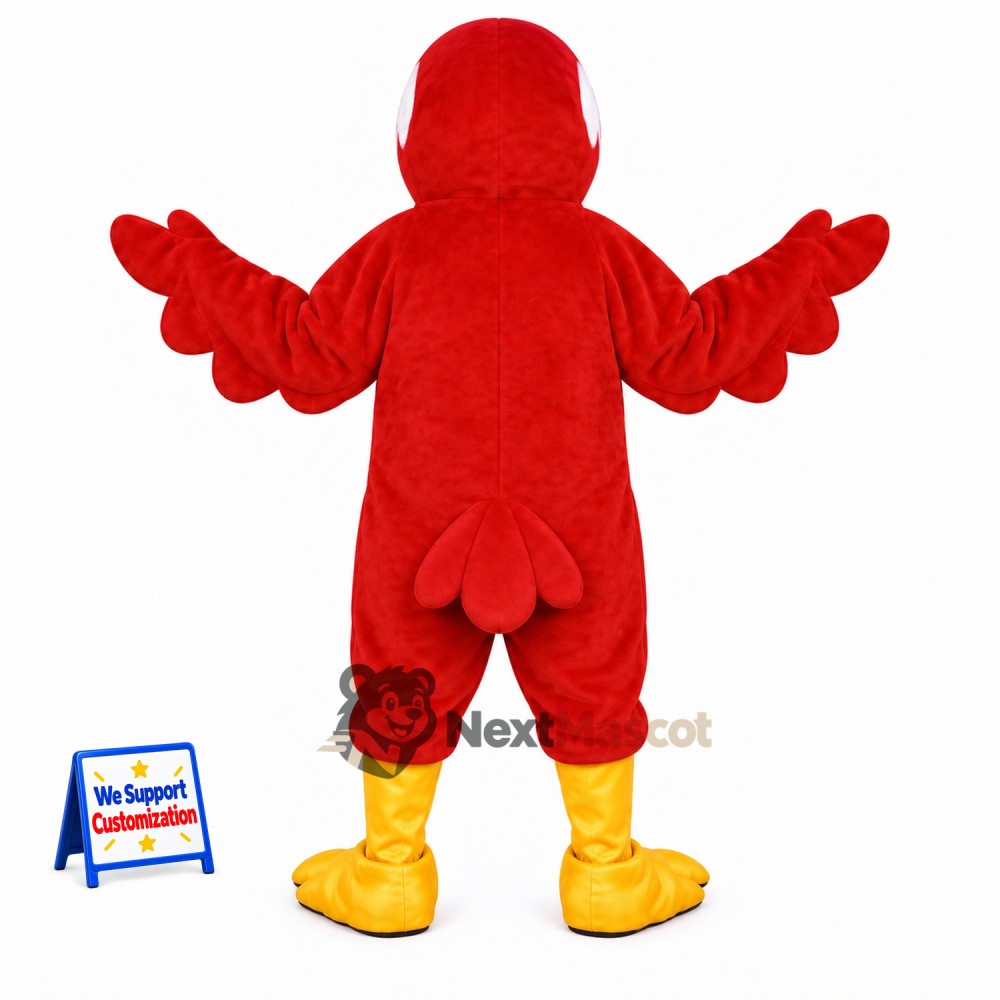 Parrot Mascot Costume - Red for Birthday Parties Parrot Mascot Costume - Red for Birthday Parties